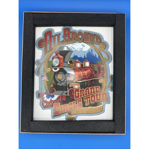 Disney Railroad Mickey Grand Circle Tour Main Street USA Metal Sign Rare Collect - Picture 8 of 8